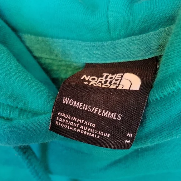 The North Face Women's Teal Hoodie Size Medium - Picture 2 of 10